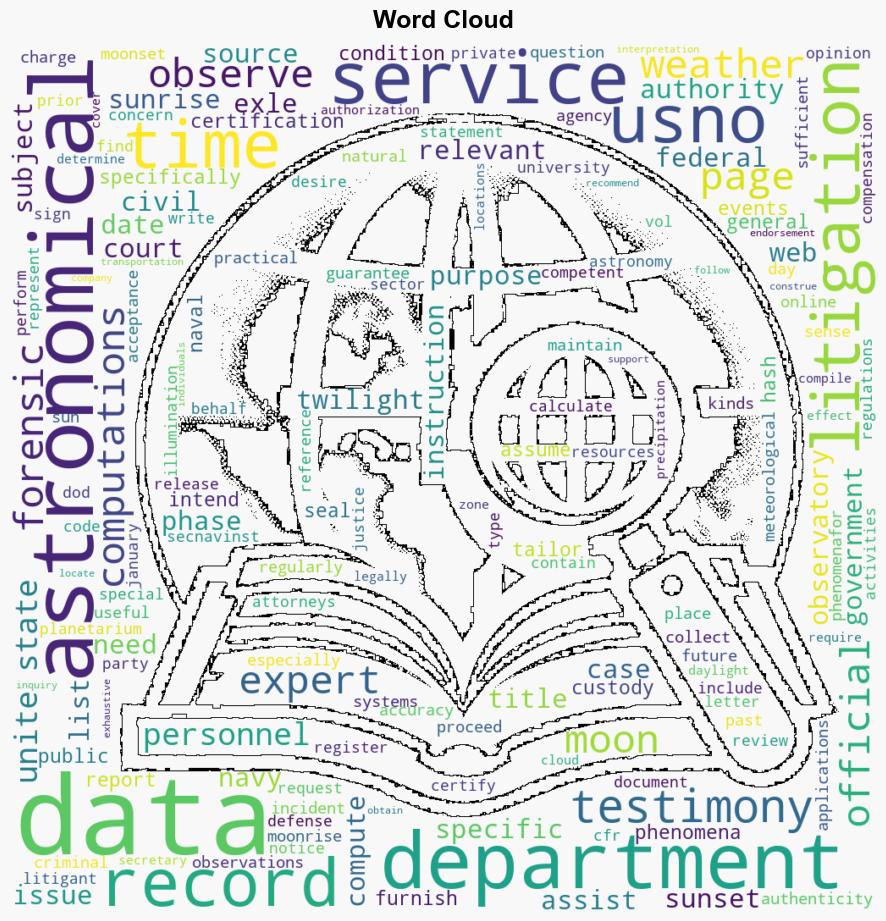 Astronomical Data Used for Litigation FAQ - Navy.mil - Image 1