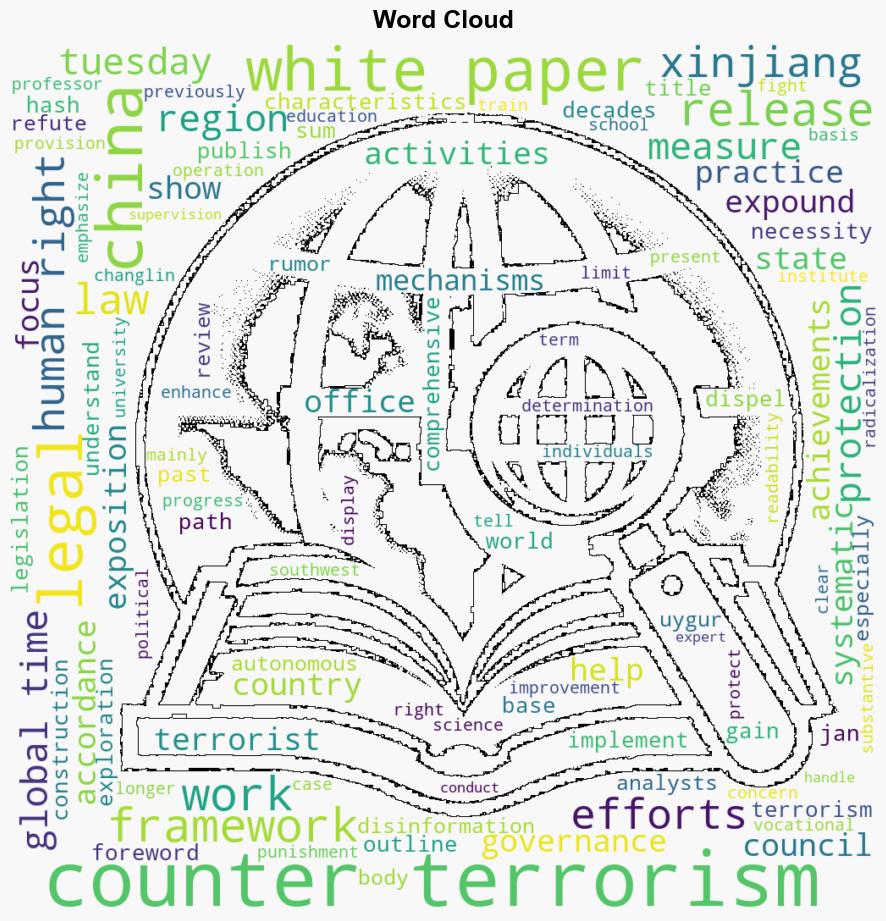 China releases white paper on legal framework and measures for counterterrorism - Globalsecurity.org - Image 1