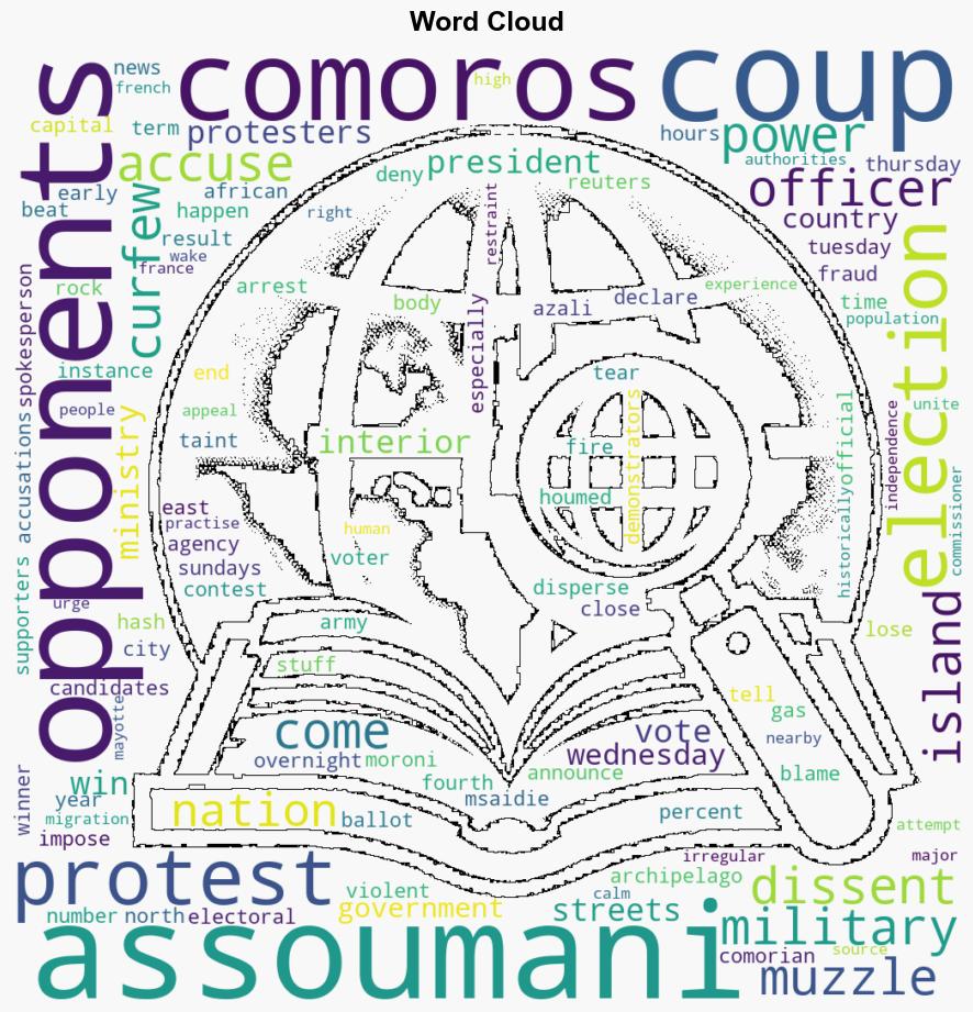 Comoros announces curfew after presidents fourthterm win sparks protests - Al Jazeera English - Image 1