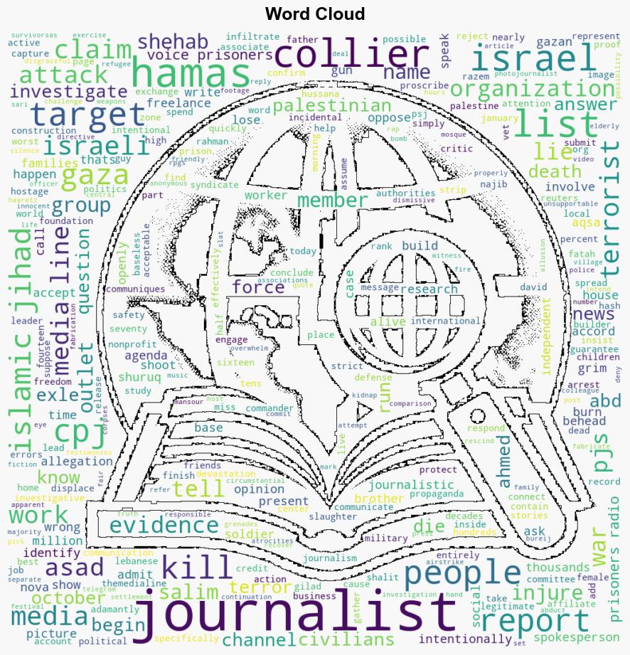 David Collier claims that Israel is targeting journalists are unsupportable fiction - The Jerusalem Post - Image 1