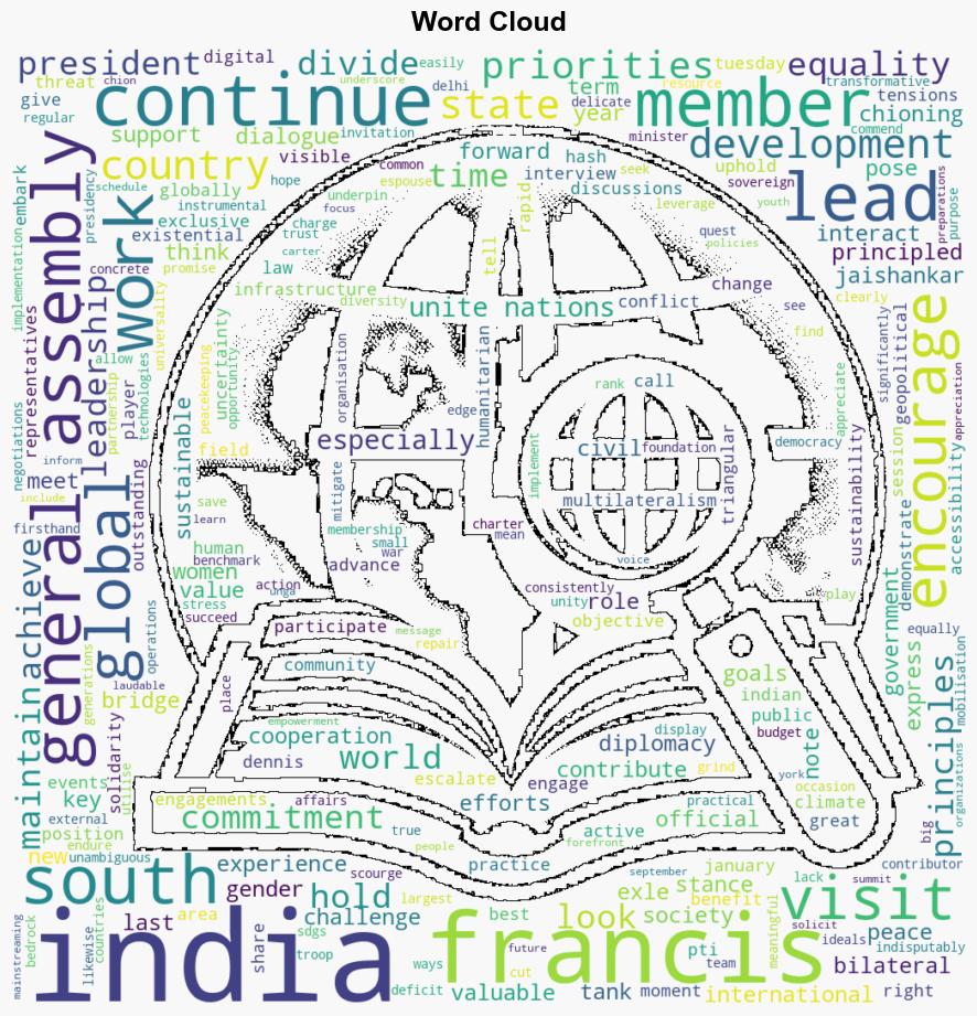 Encourage India to continue to lead by example work to bridge divides around the world UN PGA Francis - The Times of India - Image 1