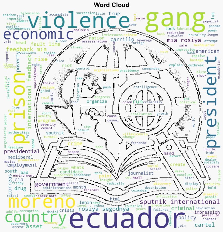 Gang Violence Bad Economics CIA Asset as President Whats Behind Ecuadors Crisis - Sputnikglobe.com - Image 1