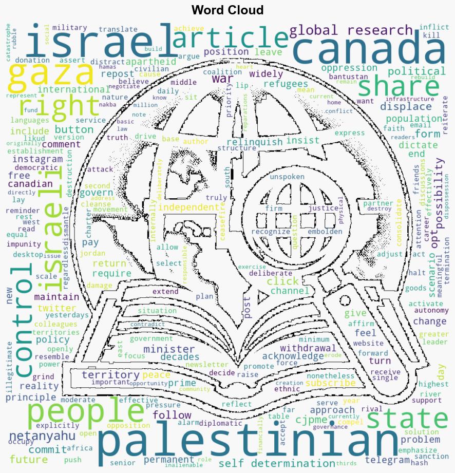 Netanyahus Comments Show That Israel Is Not a Partner for Peace - Globalresearch.ca - Image 1