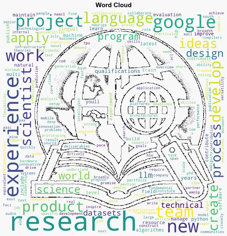 Senior Research Scientist Multilingual NLP - Nlppeople.com - Image 1