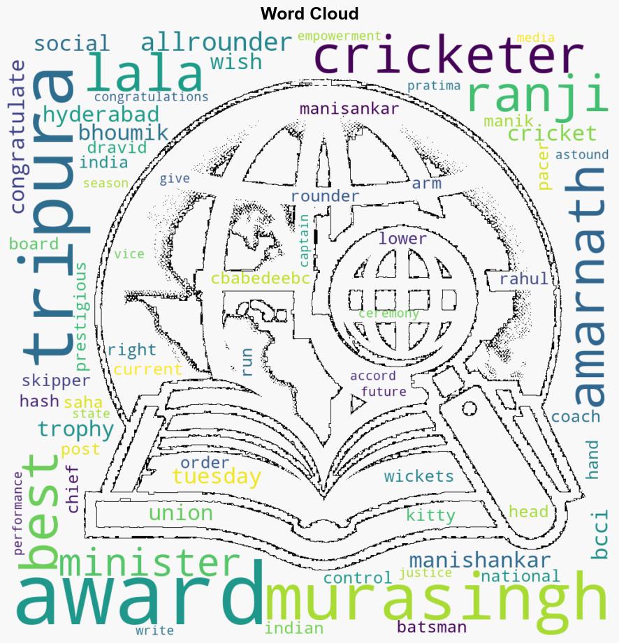 Tripura cricketer Manisankar Murasingh gets Lala Amarnath Award for Best AllRounder in 201920 Ranji cricket - The Indian Express - Image 1