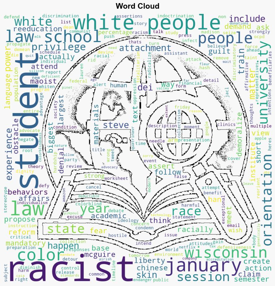 Univ Wisconsin Law School Forcing Students To Endure Racist DEI Reeducation - Legalinsurrection.com - Image 1