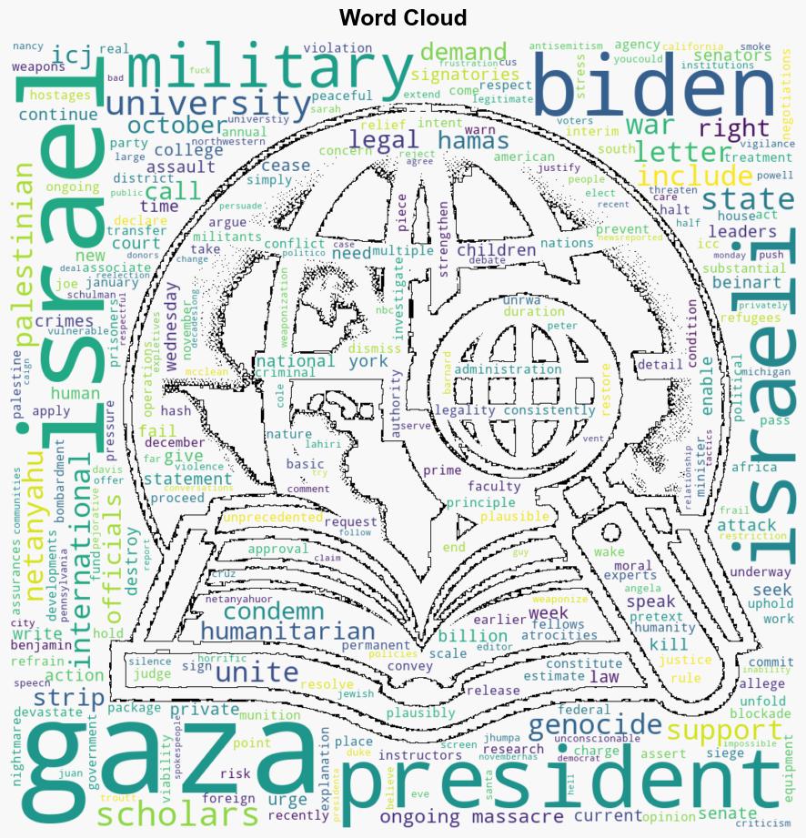 3600 US Scholars Outraged Over Gaza Want Action Not Expletives From Biden - Common Dreams - Image 1