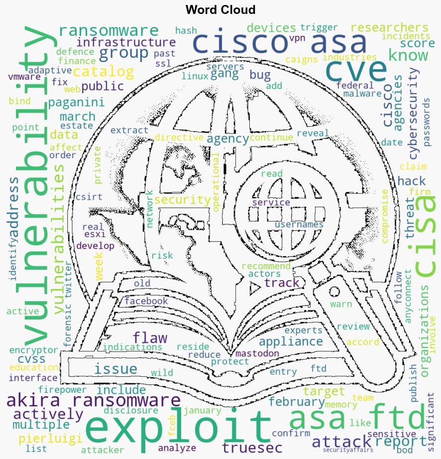 CISA Cisco ASAFTD bug CVE20203259 exploited in ransomware attacks - Securityaffairs.com - Image 1