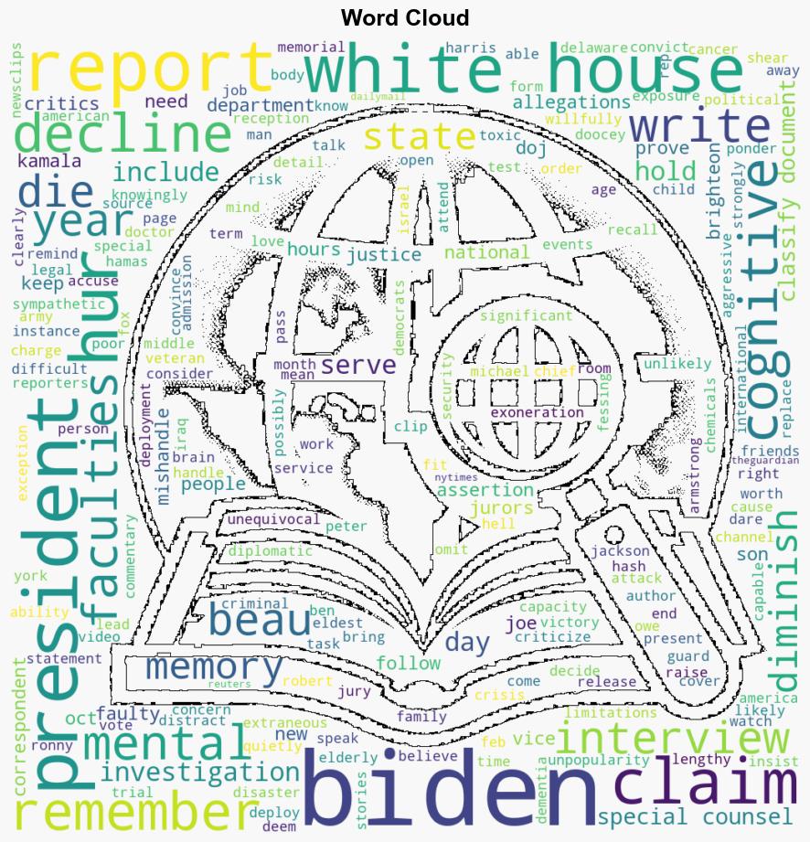 DOJ special counsel report describes Biden as having diminished faculties and faulty memory proving critics right that he is in a state of COGNITIVE DECLINE - Naturalnews.com - Image 1