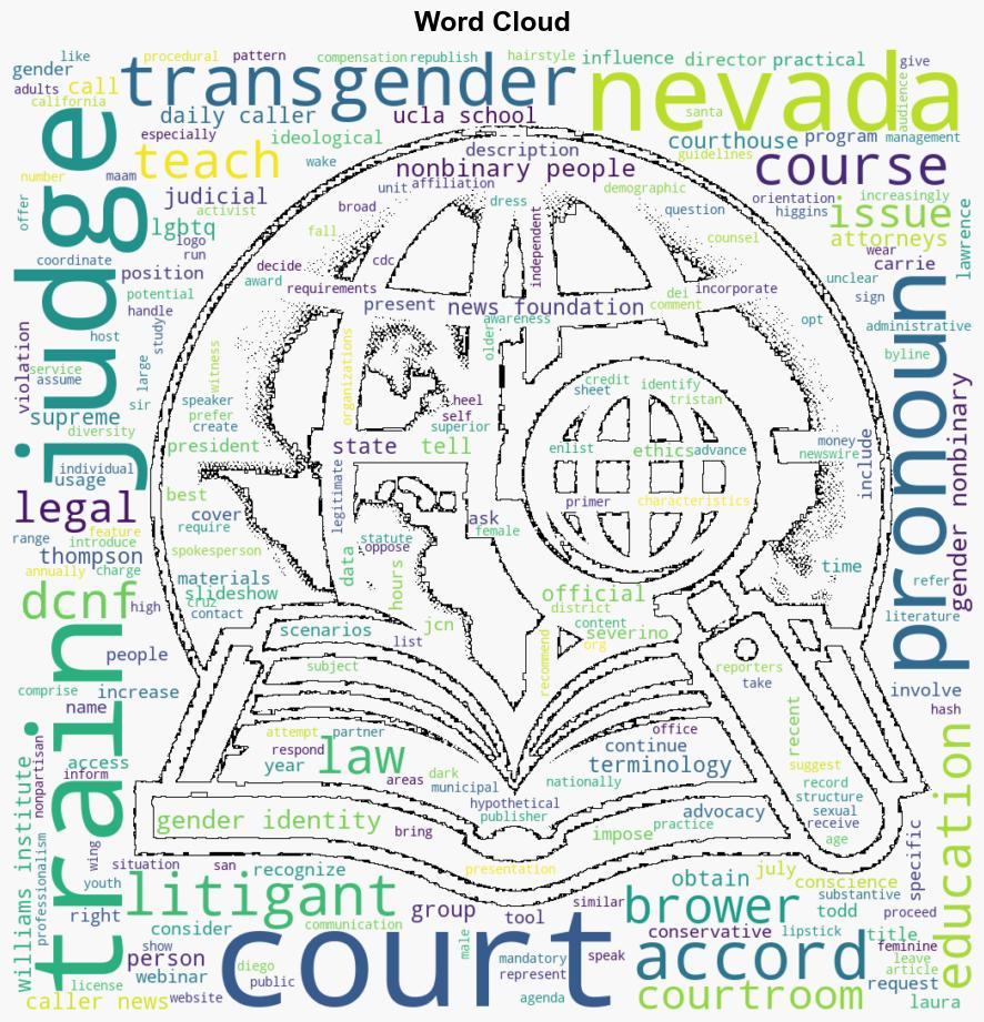 EXCLUSIVE Nevada Supreme Court Hosted Training On LGBT Transgender Issues For Judges - The Daily Caller - Image 1