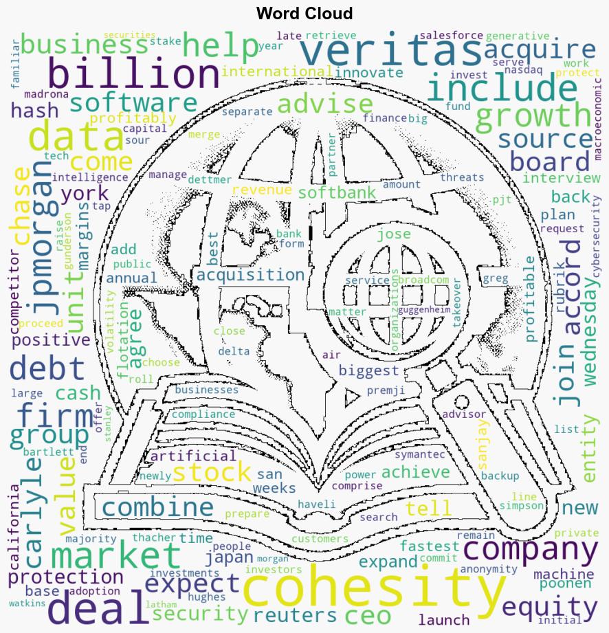 ExclusiveSoftBankbacked Cohesity in 3 billion deal for Veritas data protection unit - CNA - Image 1