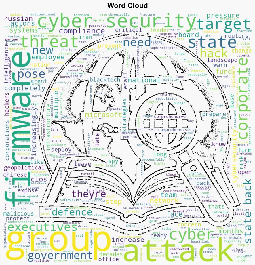 Executives must face down statesponsored hacking groups targeting firmware - ComputerWeekly.com - Image 1