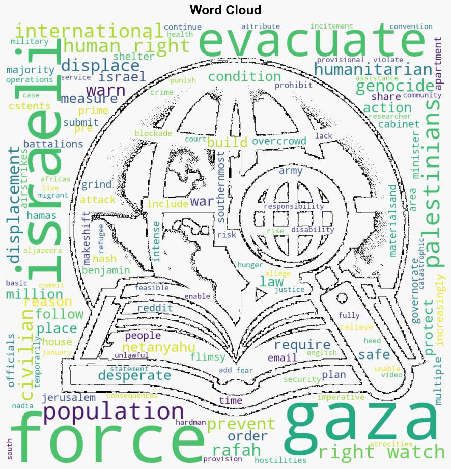 Israel Rafah Displacement Plans Catastrophic Unlawful HRW - Juancole.com - Image 1