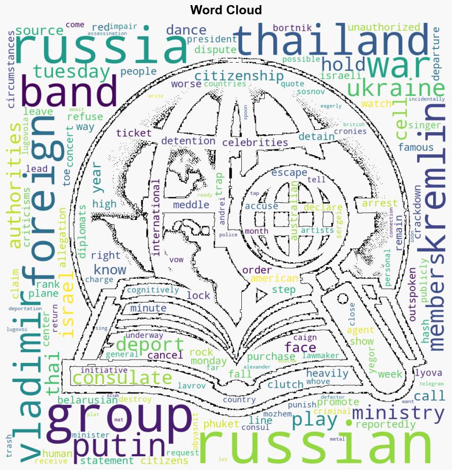 Kremlin Now Going After Famed Rock Band That Blasted Putinin Thailand - Daily Beast - Image 1