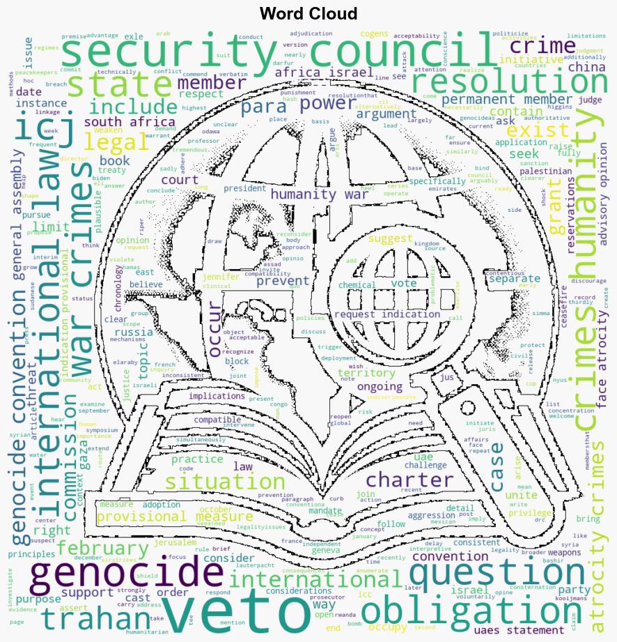 More Evidence of States Agreeing that There are Some Limits under International Law to the Veto Power of the Permanent Members of the UN Security Council - Opiniojuris.org - Image 1