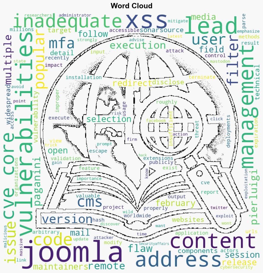 Multiple XSS flaws in Joomla can lead to remote code execution - Securityaffairs.com - Image 1