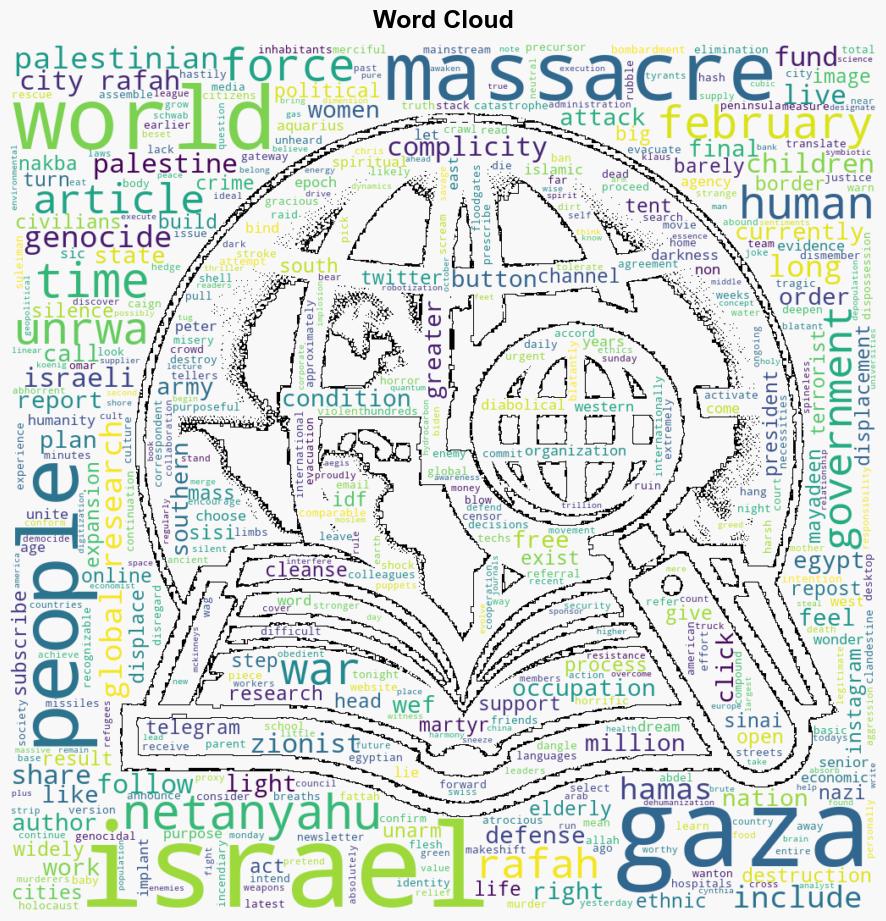 Outrageous The Gaza Mass Murder Massacre of 12 February 2024 - Globalresearch.ca - Image 1