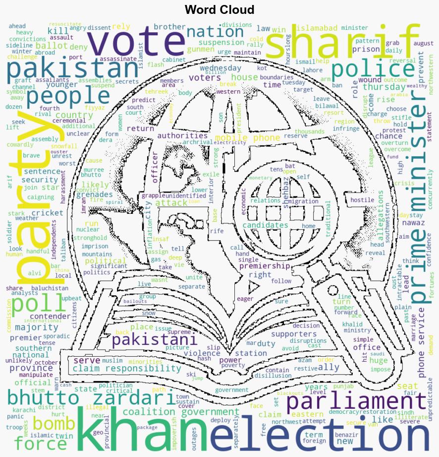 Pakistan votes for a new parliament as militant attacks surge and jailed leaders party cries foul - The Boston Globe - Image 1