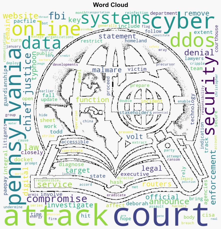 Pennsylvania Court website down in DDoS cyber attack - ReadWrite - Image 1