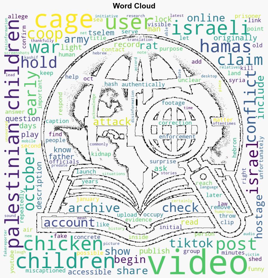 Real Video of Children in Chicken Coop Cages During IsraelHamas Conflict - Snopes.com - Image 1