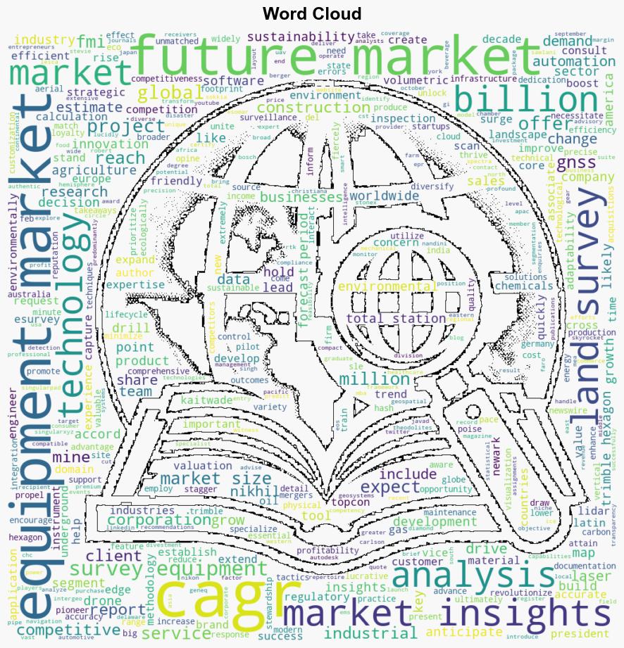 Rising Demand for Drone Surveying Services Boosts Growth in the Land Survey Equipment Market FMI Analysts Predict Industry Valuation to Surpass US 1592670 Million by 2034 Future Market Insights Inc - GlobeNewswire - Image 1