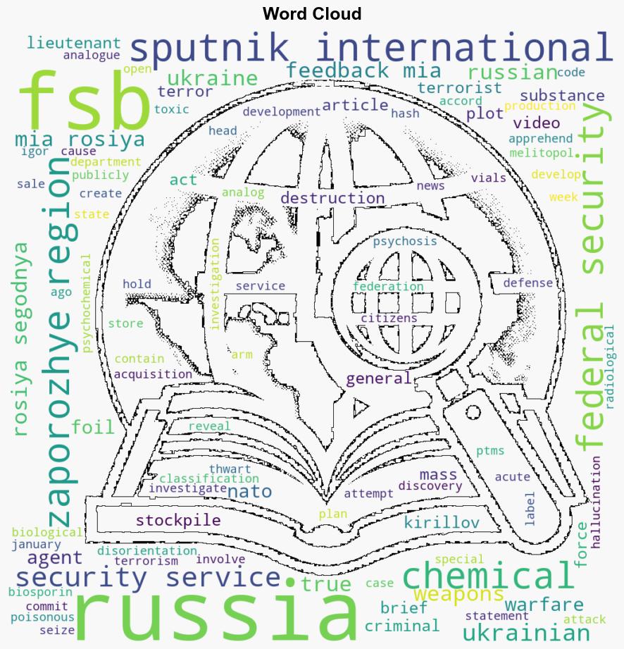 Russias FSB Foils Ukrainian Chemical Weapons Terror Plot in Zaporozhye Region - Sputnikglobe.com - Image 1