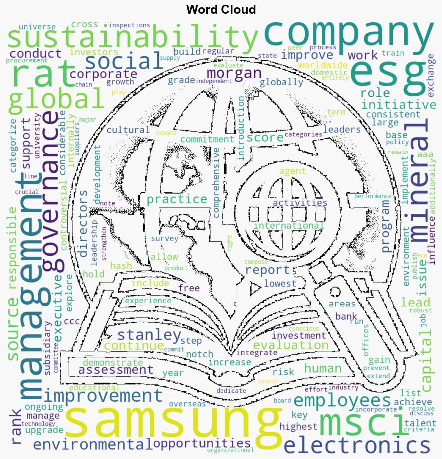 Samsung Earns AA in MSCI ESG Ratings the Highest Level in the Korean ICT Industry - Samsung.com - Image 1