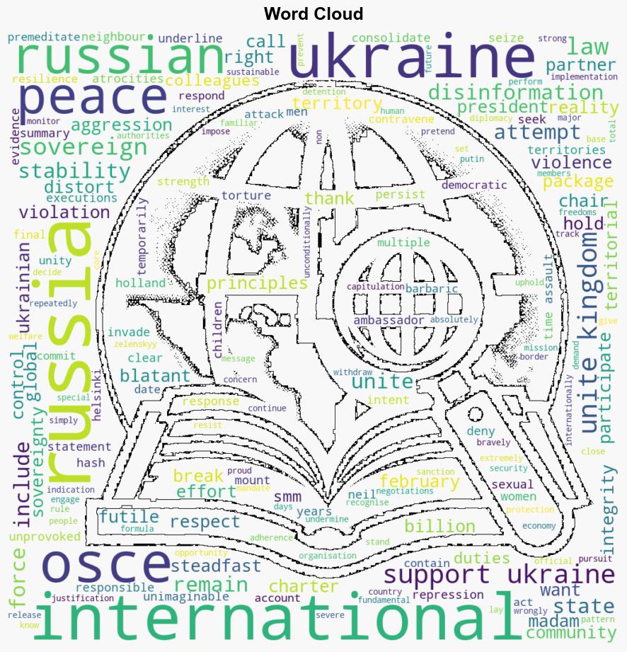 The international community is united in our support for Ukraine no amount of Russian disinformation will break that UK statement to the OSCE - Globalsecurity.org - Image 1