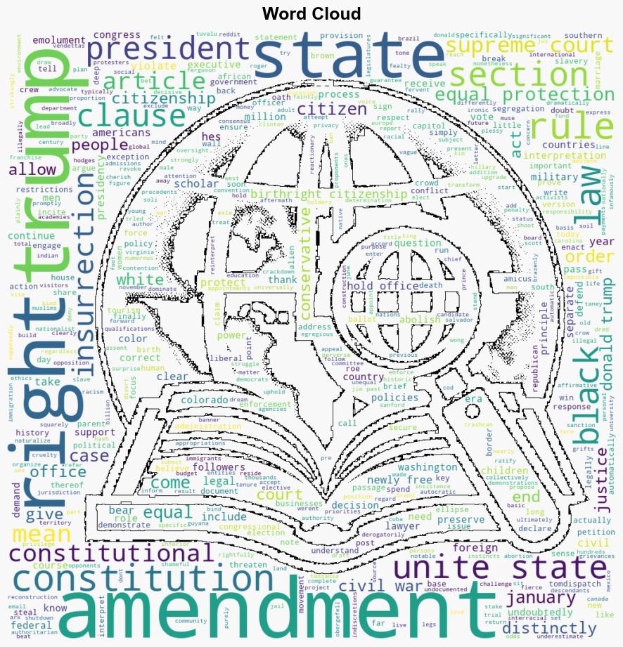 Throwing out the Constitution Donald Trump vs the 14th Amendment - Juancole.com - Image 1