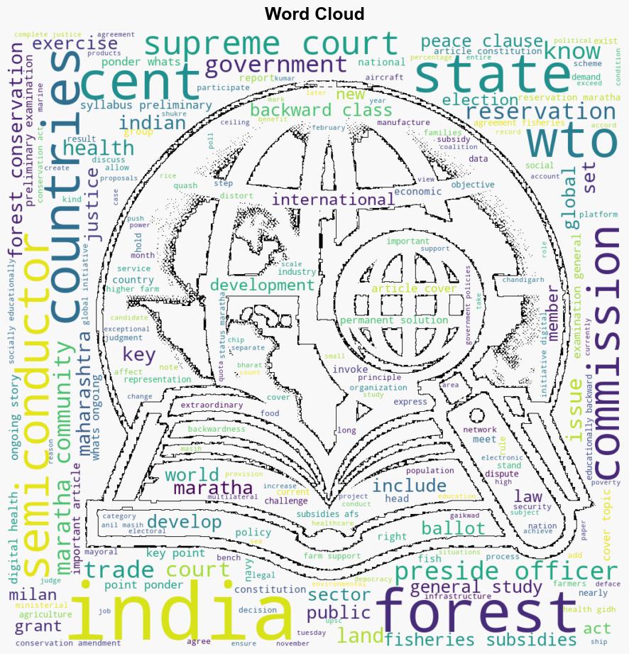 UPSC Key21st February 2024 Article 142 of the Constitution Definition of Forest and Semiconductor industry in India - The Indian Express - Image 1