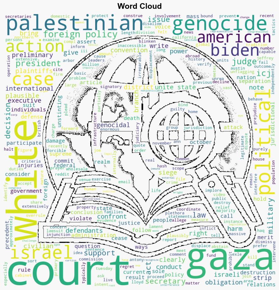 US District Court Judge It is every individuals obligation to confront the current siege in Gaza - Juancole.com - Image 1