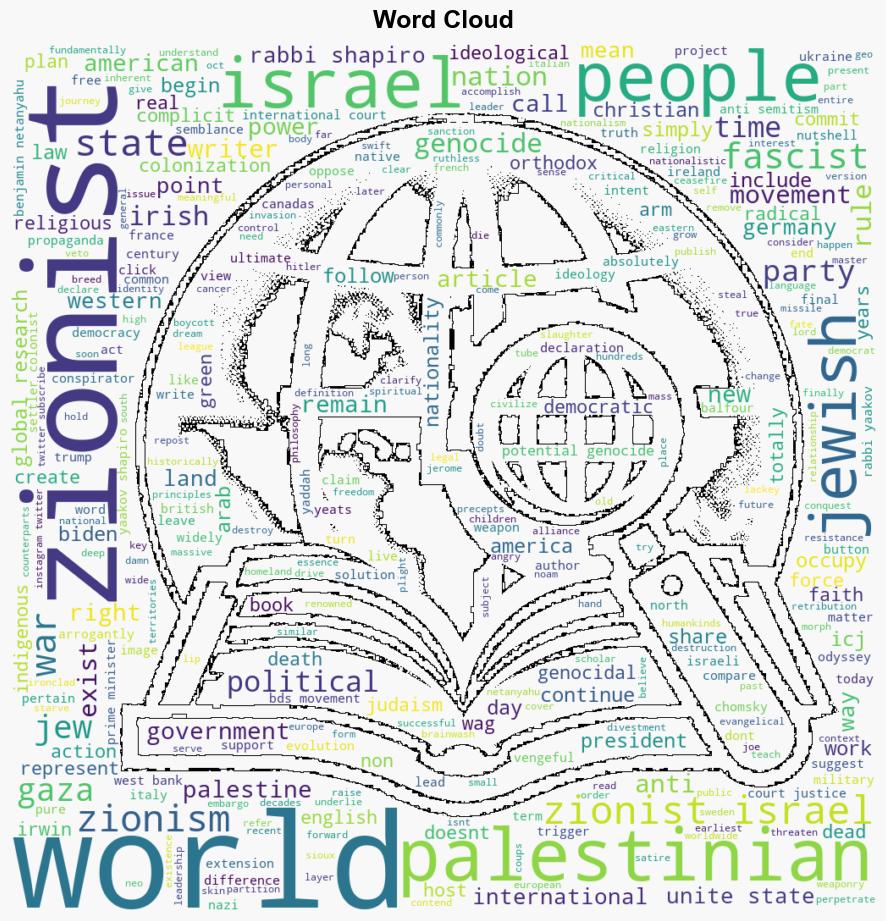 What Is a Jew a Zionist Zionist Propaganda Israelism Truth About the ICJ Ruling - Globalresearch.ca - Image 1