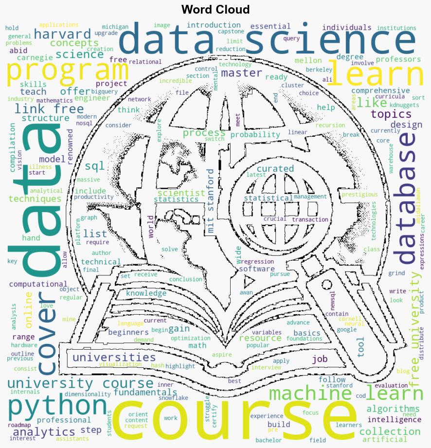 A Collection Of Free Data Science Courses From Harvard Stanford MIT Cornell and Berkeley - Kdnuggets.com - Image 1