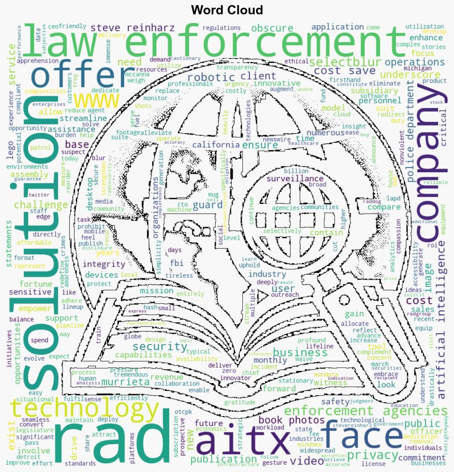 AITXs RAD Offers SelectBlur at No Cost to Law Enforcement Agencies - GlobeNewswire - Image 1