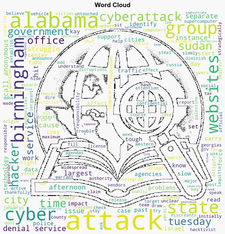 Alabama Government Websites Hit By Cyberattack Anonymous Sudan Claims Responsibility - Techreport.com - Image 1