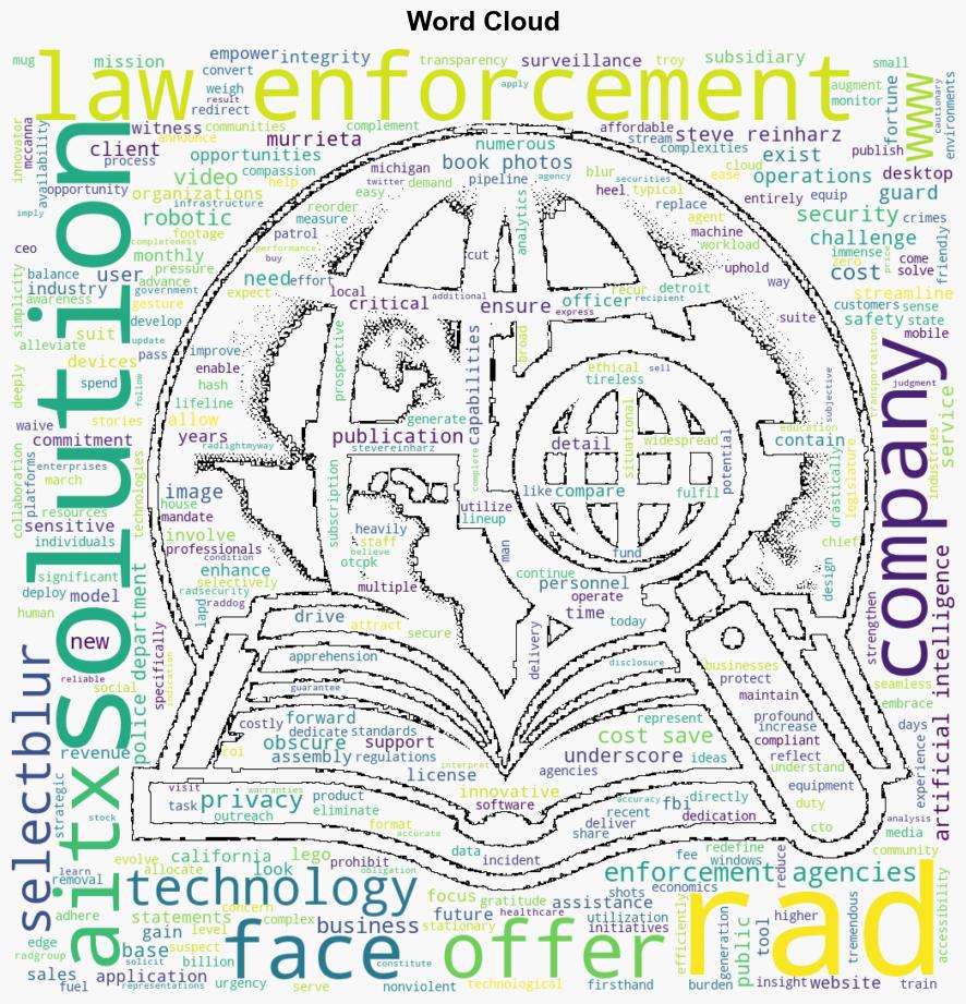 Artificial Intelligence Technology Law Enforcement Now Has a Secure Easy and Affordable Way to Obscure Faces in Videos and Images Form 8K - Marketscreener.com - Image 1