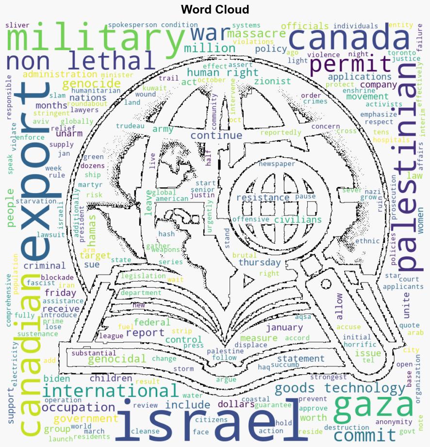 Canada stopped nonlethal military exports to Israel Report - Globalsecurity.org - Image 1