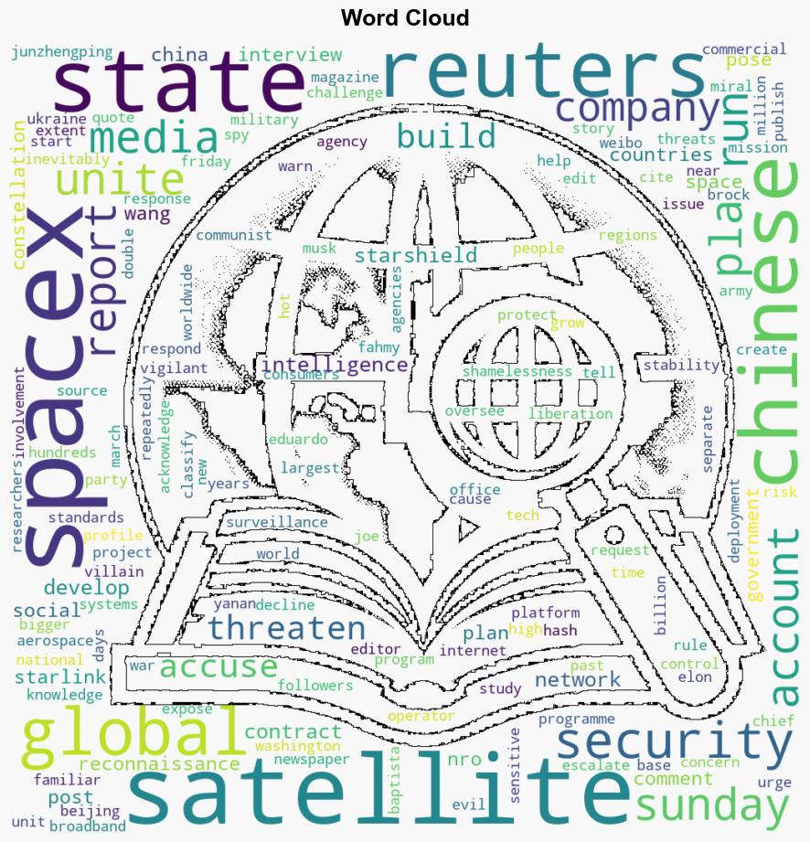 Chinas military state media slam US after Reuters report on SpaceX spy satellites - Marketscreener.com - Image 1