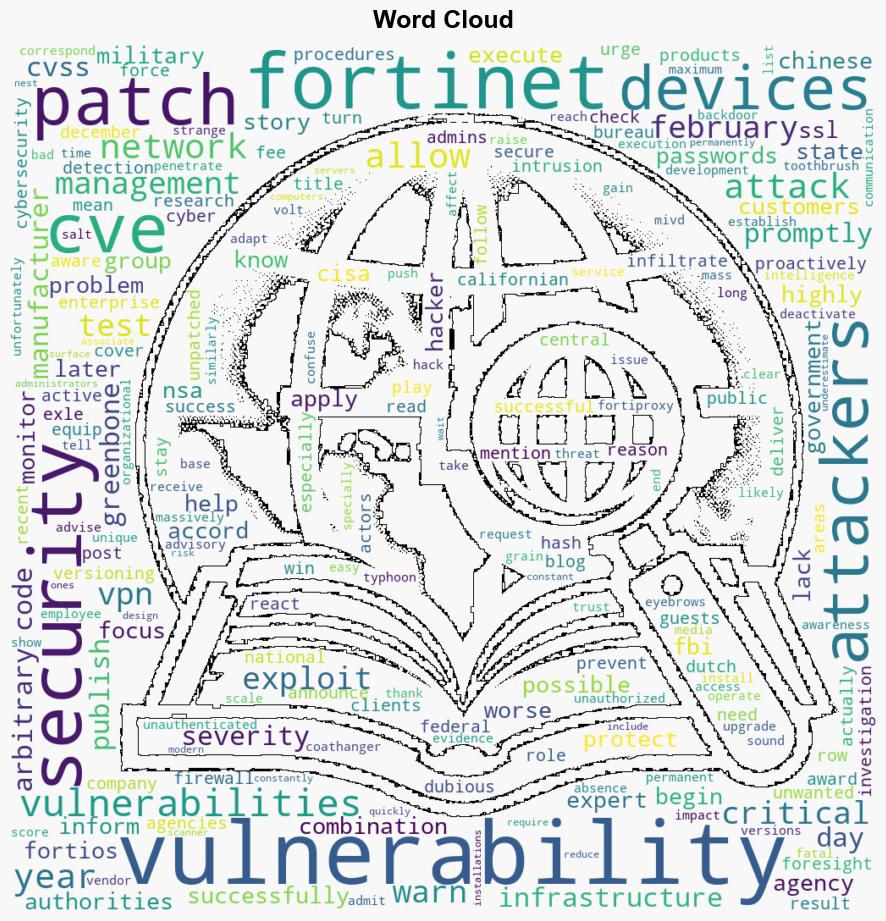 GreenboneOS Chinese hackers and Fortinet vulnerabilities Warnings from US government - Greenbone.net - Image 1