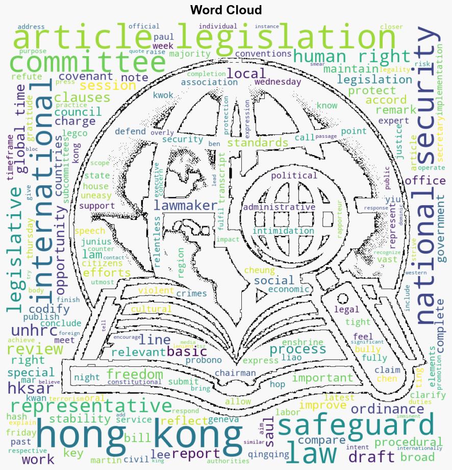 HK representatives to UNHRC defend Article 23 legislation calling it key safeguard for maintaining stability - Globalsecurity.org - Image 1