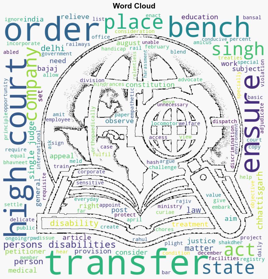 How does general law of transfer meld with Rights of Persons with Disabilities Act Delhi HC to consider - The Indian Express - Image 1