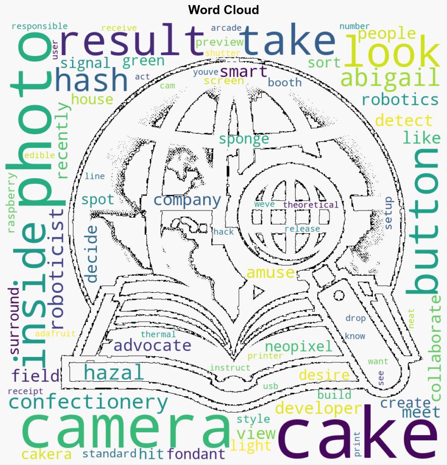 Interactive Cake Takes Your Picture - Hackaday - Image 1