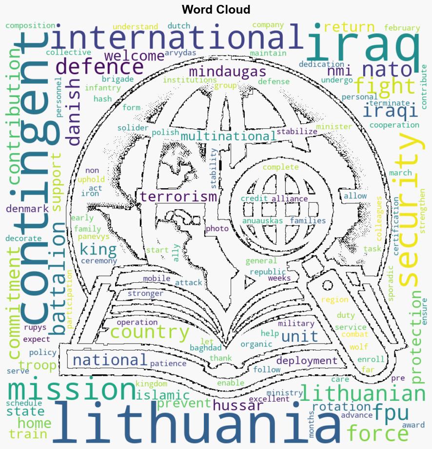 Lithuanian contingent back from Iraq awarded for maintaining international commitments - Globalsecurity.org - Image 1