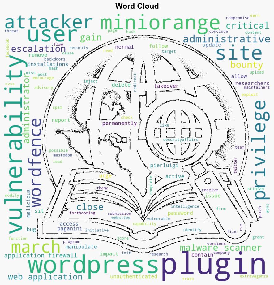 Remove WordPress miniOrange plugins a critical flaw can allow site takeover - Securityaffairs.com - Image 1