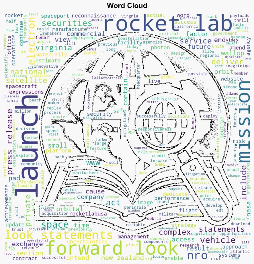 Rocket Lab Successfully Launches Fifth National Security Mission for NRO - Marketscreener.com - Image 1