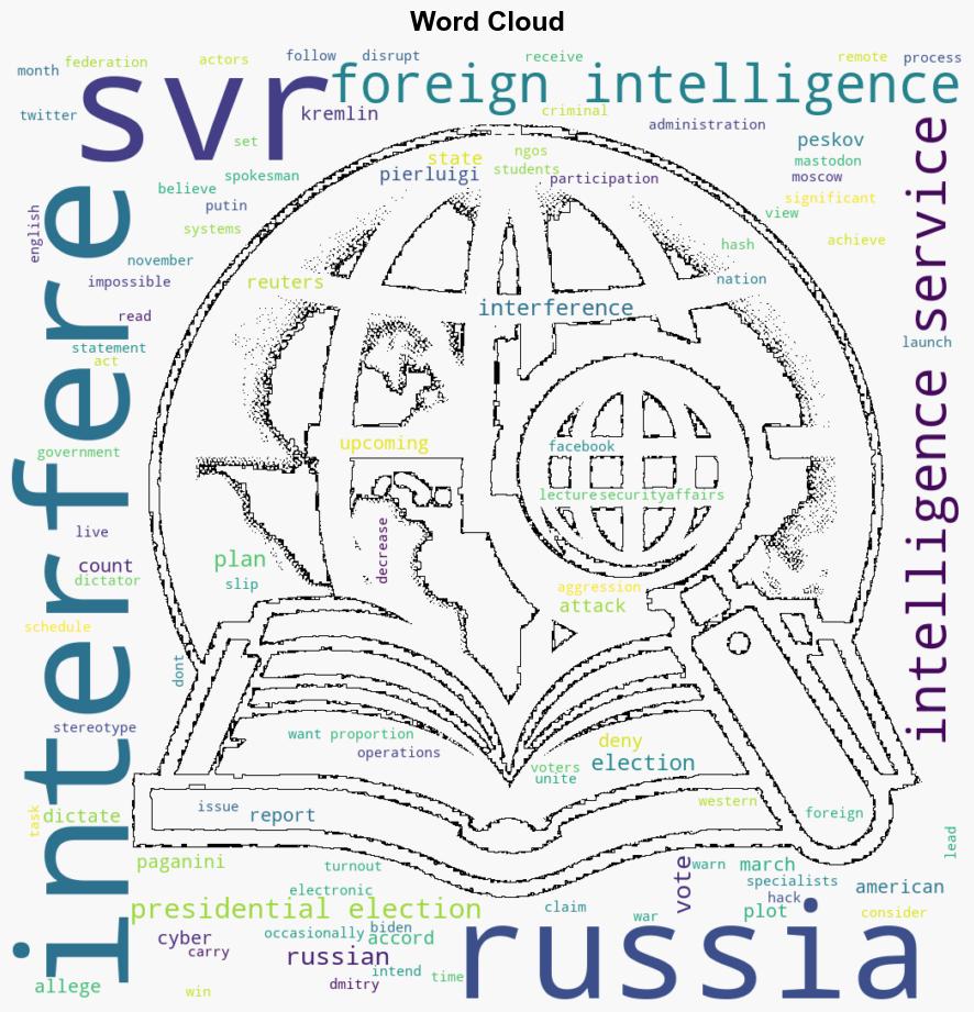 Russias Foreign Intelligence Service SVR alleges US is plotting to interfere in presidential election - Securityaffairs.com - Image 1