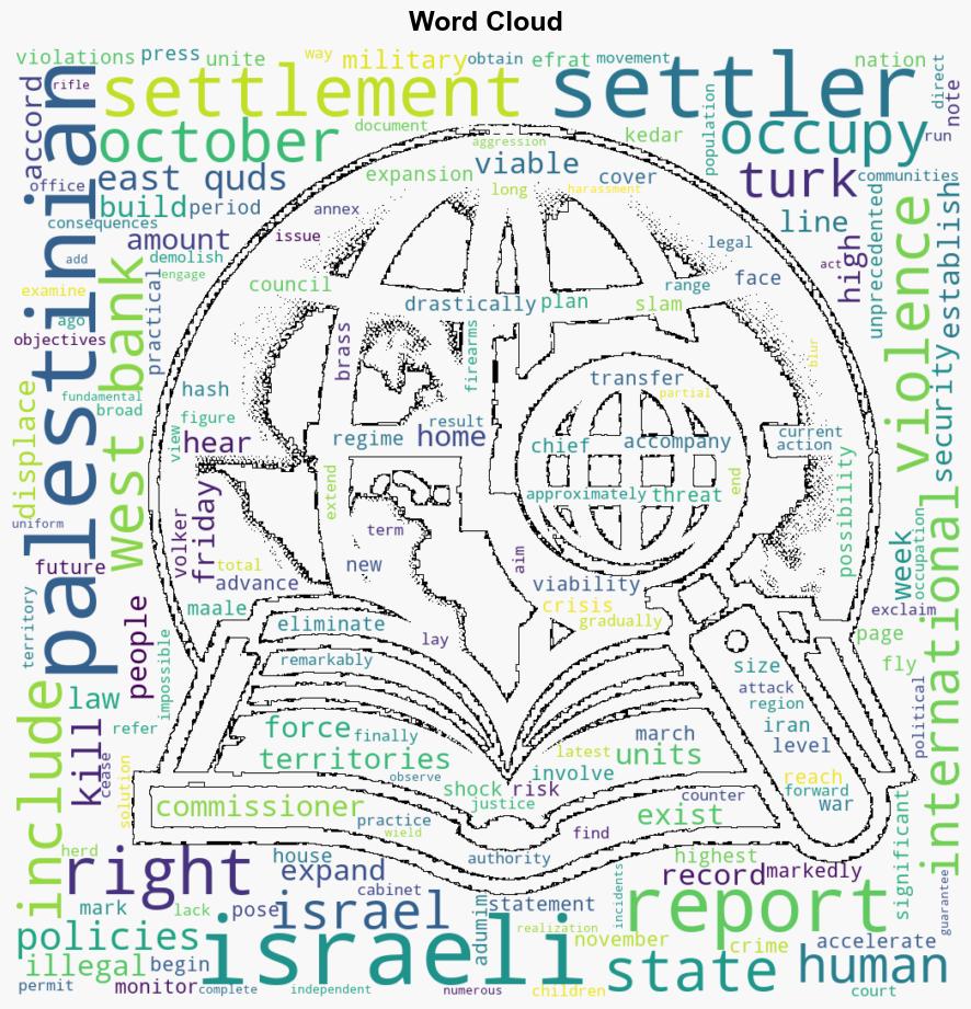 UN rights chief slams Israel for drastically accelerating illegal settlements - Globalsecurity.org - Image 1