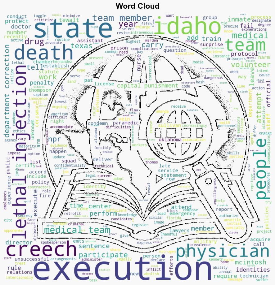 Who performs a lethal injection in the US In some states theyre volunteers - NPR - Image 1