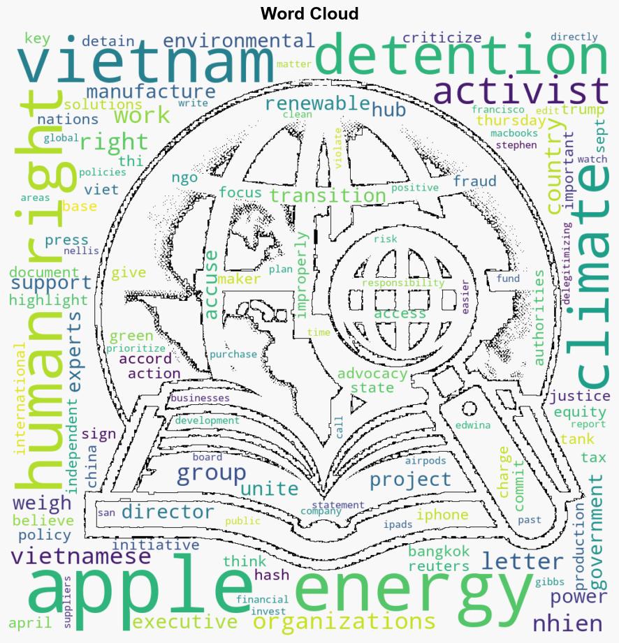 Activists press Apple to oppose Vietnams detainments of climate experts - Marketscreener.com - Image 1