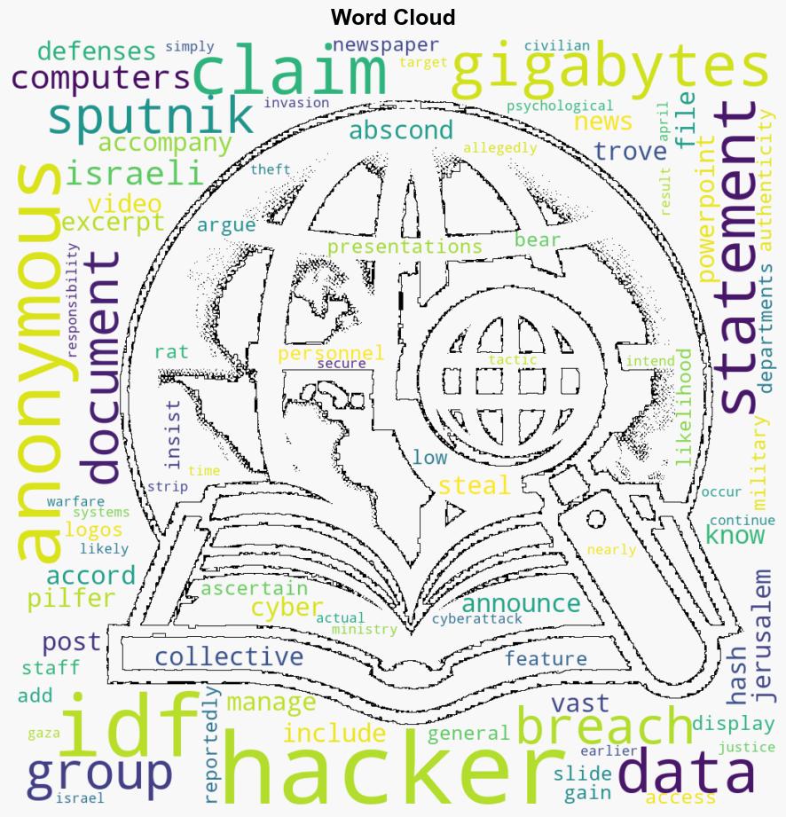 Anonymous Hackers Claim to Have Pilfered Over 20 Gigabytes of IDF Files - Globalsecurity.org - Image 1